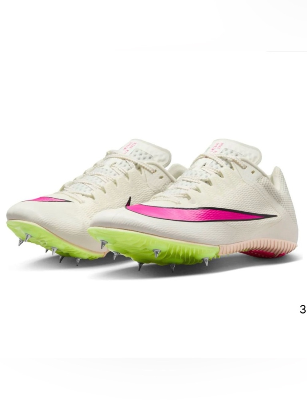 Nike Zoom Rival Sprint Spikes Track Shoes Sail Fleece Pink Men’s 9 DC8753-101
